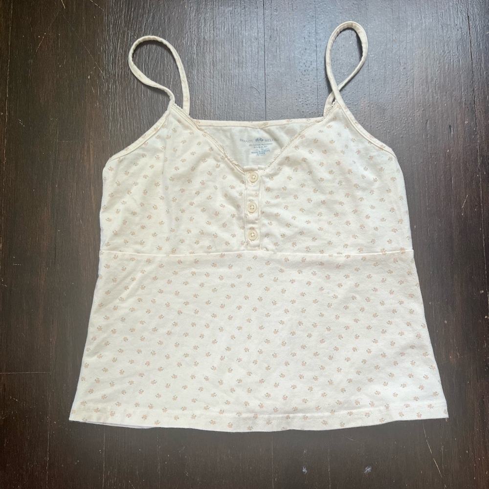 Brandy Melville Floral Tank Top